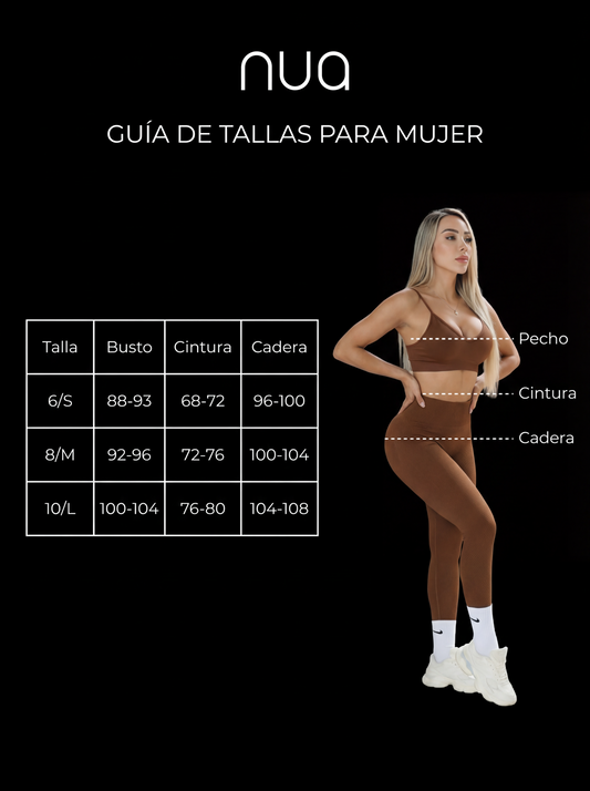 Guía de tallas en centímetros